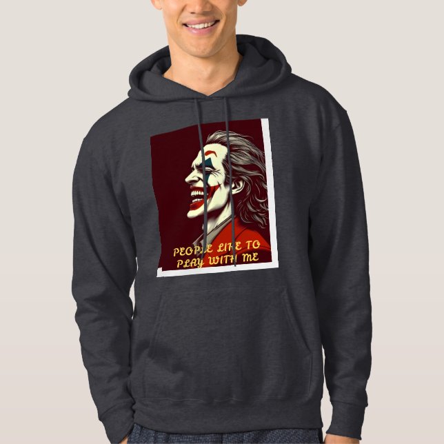 Spelande joker - Vattenfärgen Tvättar Dream Tee Hoodie (Framsida)