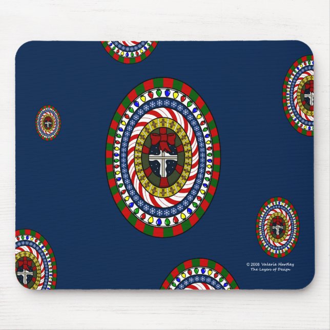 Spelande jul-Mousepad Musmatta (Framsidan)