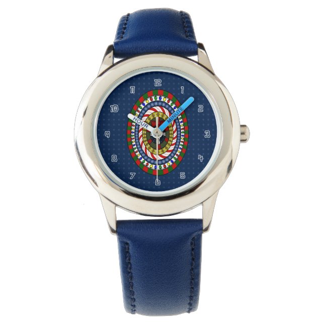 Spelande julbevakning armbandsur (Framsida)