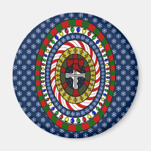 Spelande julmagnet magnet