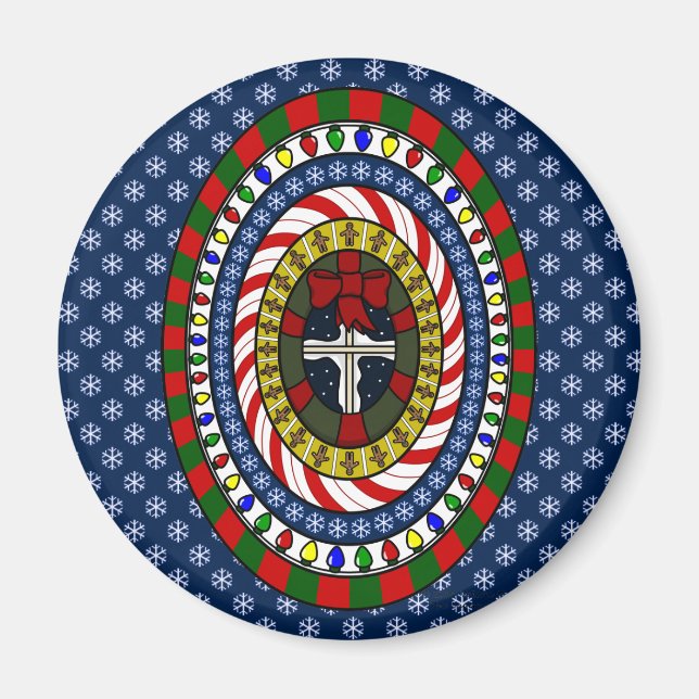 Spelande julmagnet magnet (Framsidan)