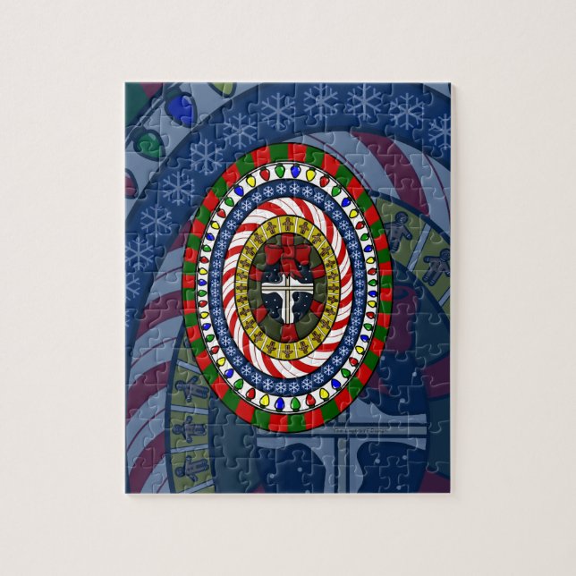 Spelande julpussel pussel (Vertikal)