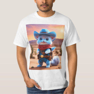 Spelande kaktus Sombrero-märke T-Shirt - Desert