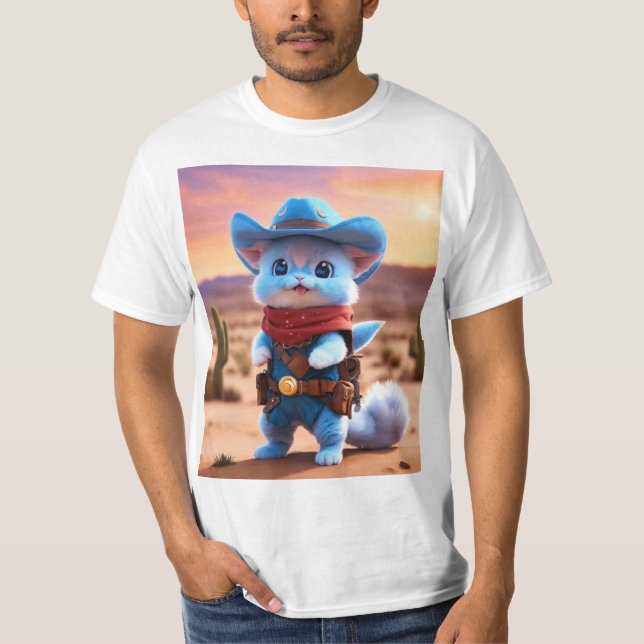 Spelande kaktus Sombrero-märke T-Shirt - Desert (Framsida)