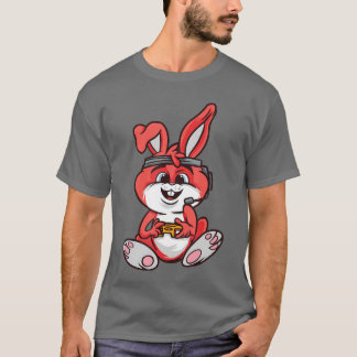Spelande kanin Gamer Bunny TV-spel pojke T Shirt