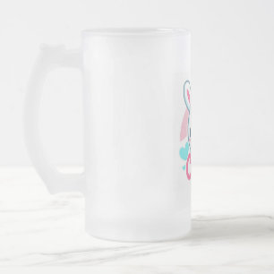 "Spelande kanin Joy Mugg" Frostat Ölglas