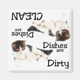 Spelande Kat Dishwasher Magnet