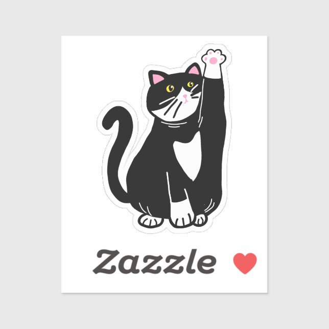 Spelande katt klistermärken (Ark)