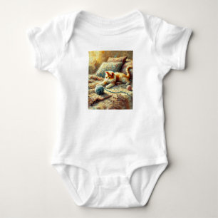 Spelande katt t shirt
