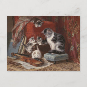 Spelande katter - Ronner Vykort