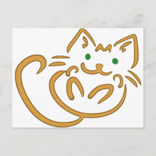 Spelande Kattunge Vykort