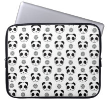 Spelande Kawaii Panda Mandala Mönster