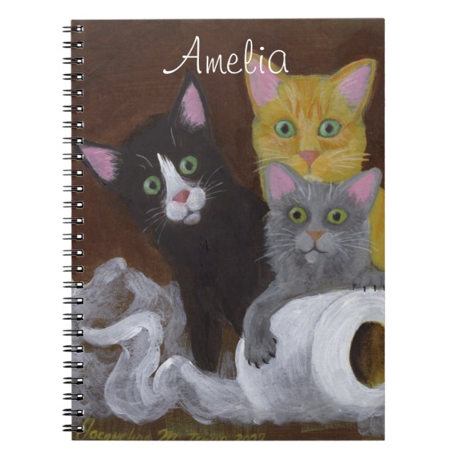 Spelande kittens anteckningsbok (Framsidan)