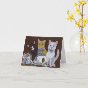 Spelande kittens kort