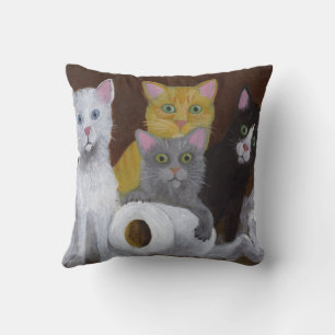 Spelande kittens kudde