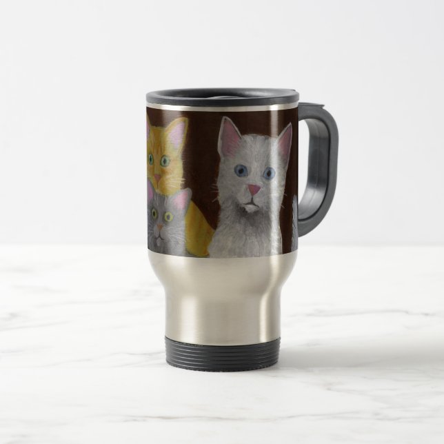 Spelande kittens resemugg (Framsida höger)