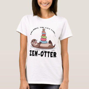 Spelande konst - Zen Stone Balance T Shirt