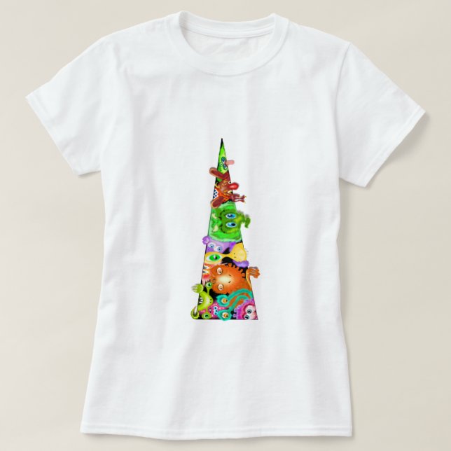 Spelande kutanska Utomjordingar Funny T-Shirt (Design framsida)