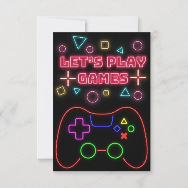 Spelande Låt Oss Spela Spel OSA Kort (Framsida)