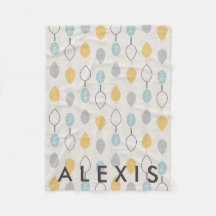 Spelande Löv Mönster w/Namn