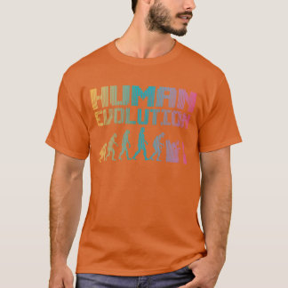 Spelande mänsklig evolution spelare som spelar vid t shirt