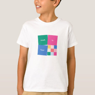 Spelande Multifärgad Blockerar födelsedag T Shirt