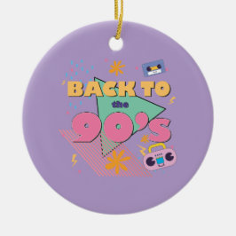 Spelande nostalgidesign julgransprydnad keramik