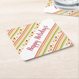 Spelande och färgstark designer underlägg papper kvadrat