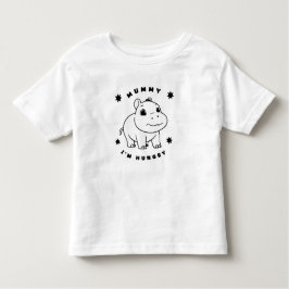 Spelande och tyst! Pygmy Hippopotamus T Shirt
