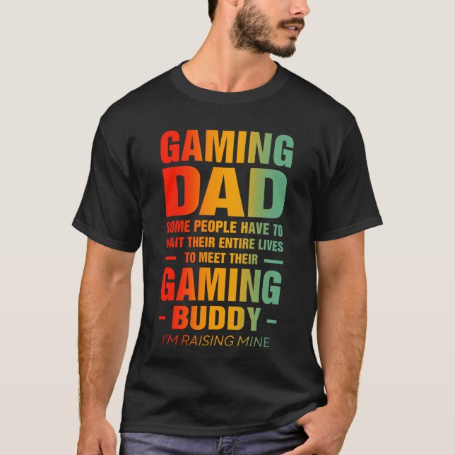 Spelande Pappa T Shirt (Framsida)