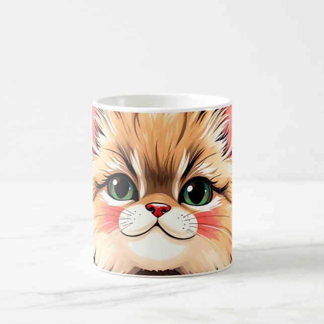 Spelande persiskt katt kaffemugg (Center)
