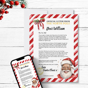 Spelande Personlig Naughty Brev från Santa Roligt Inbjudningar