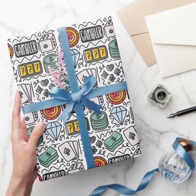 Spelande presentpapper, kasino poker presentpapper (Gifting)