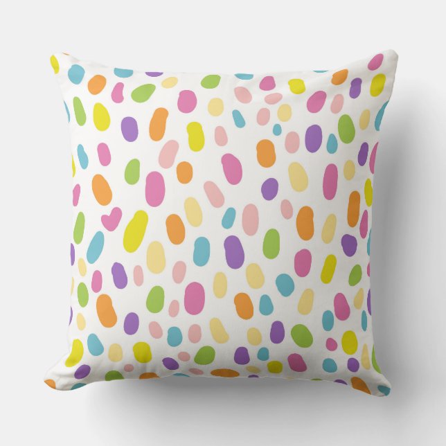 Spelande regnbågsdockor Färgfull Abstrakt Mönster  Kudde (Framsida)
