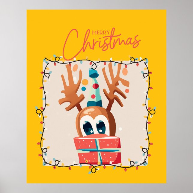 Spelande renar med gift poster (Framsidan)