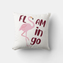 Spelande Rosa Flamingo Typography Art