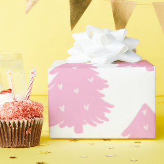 Spelande Rosa Juldagen Mönster för barn Vuxen Presentpapper