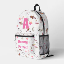 Spelande Rosa Monogrammed Mönster