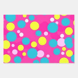 Spelande Rosa och Blue Polka Dot-jul