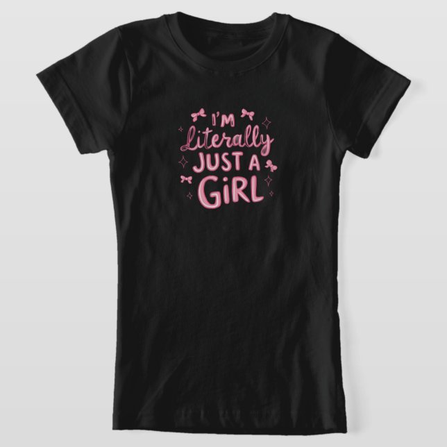 "Spelande Rosa Påstående" T Shirt (Laydown)