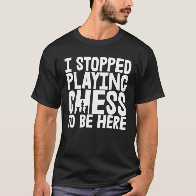 Spelande schack här schackspelare Kvinnor T Shirt (Framsida)