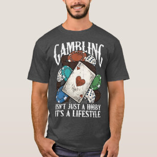 Spelande Spelare citerar Ord Humor Funny T Shirt
