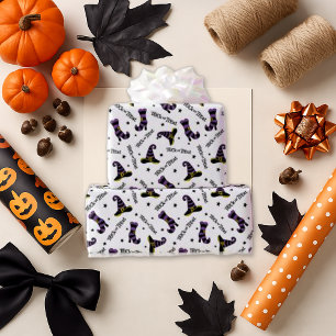 Spelande stötar och hattar Halloween Presentpapper