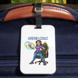 Spelande Super Mamma Spelkontroll Citat Bagagebricka