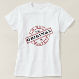 Spelande T-Shirt Frimärke - jag är original - inte