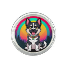 Spelande Tecknad hund