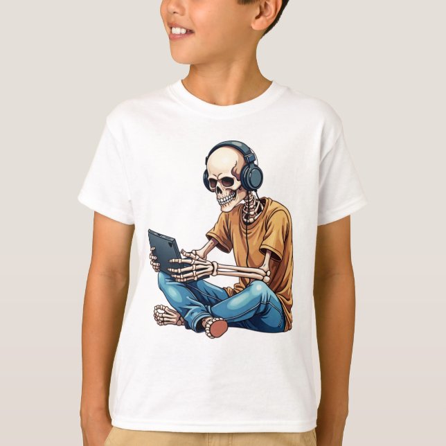 Spelande till grav t shirt (Framsida)