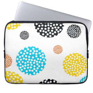 Spelande, trendig, coola, roligt, moderna prickade laptop fodral