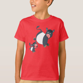 Spelande under Galloway Cow & Calf Kids T-Shirt