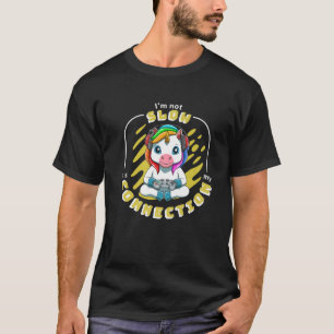 Spelande Unicorn Video Gamer Boy Gamer Girl T Shirt